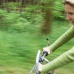 Nachhaltig gesund zeigt Christinne Gesundheit zeigt Christine auf dem Rad