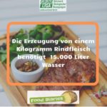 Kurse zu Viel mit wenig Erzeugung von 1 kg Rindfleisch